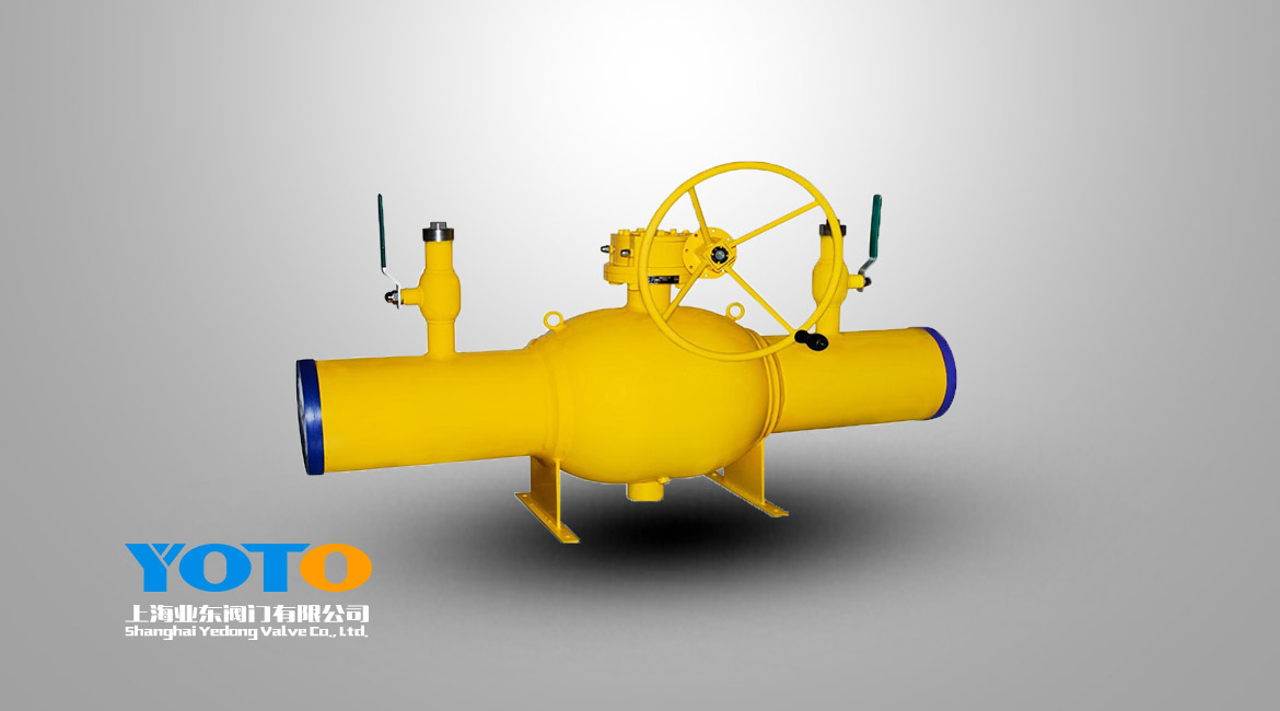 帶袖管雙放散式球形焊接球閥